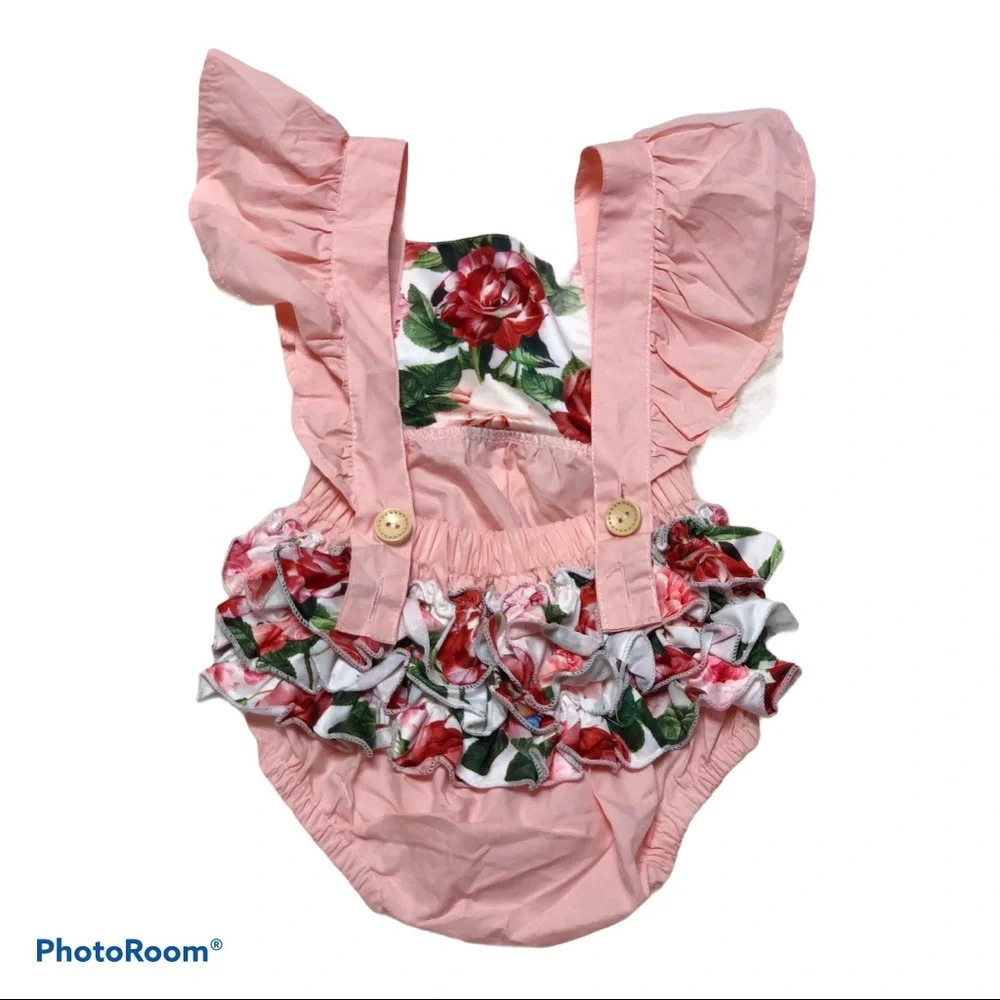 ADORABLE BOUTIQUE FLORAL ROMPER - Picture 2 of 3